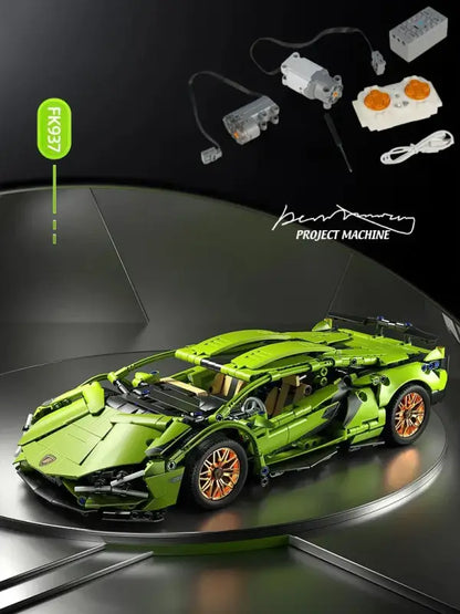 Lamborghini Super Speed – Zdalnie Sterowany Model z Klocków
