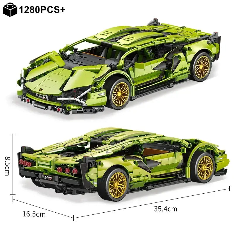 Lamborghini Super Speed – Zdalnie Sterowany Model z Klocków