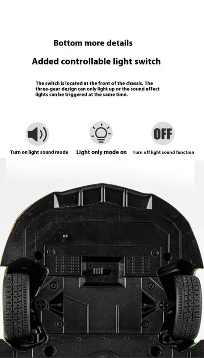 Lamborghini SVJ63 1:18 Metalowy Model z Dźwiękiem i Światłem - Szary z pudełkiem