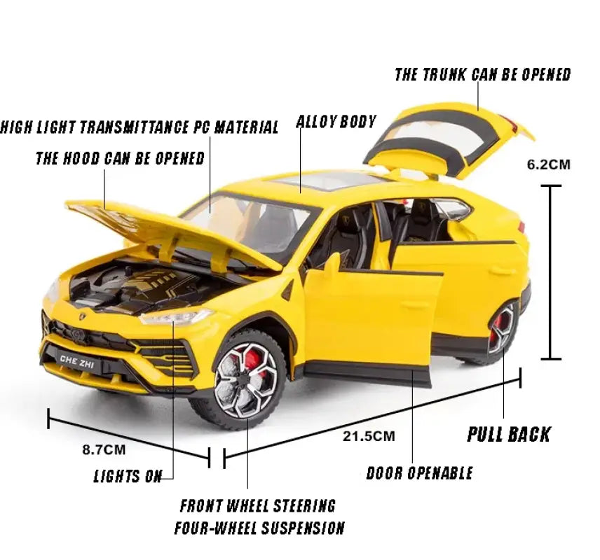 Lamborghini Urus 1:24 – Metalowy Model SUV z Efektami Dźwiękowymi