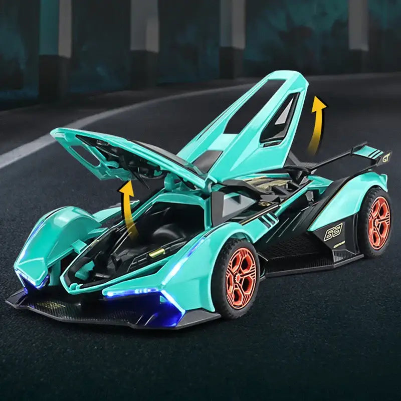 Lamborghini V12 GT 1:32 – Metalowy Model Sportowy Prezent dla Mężczyzn i Dzieci