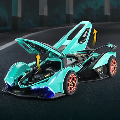 Lamborghini V12 GT 1:32 – Metalowy Model Sportowy Prezent dla Mężczyzn i Dzieci