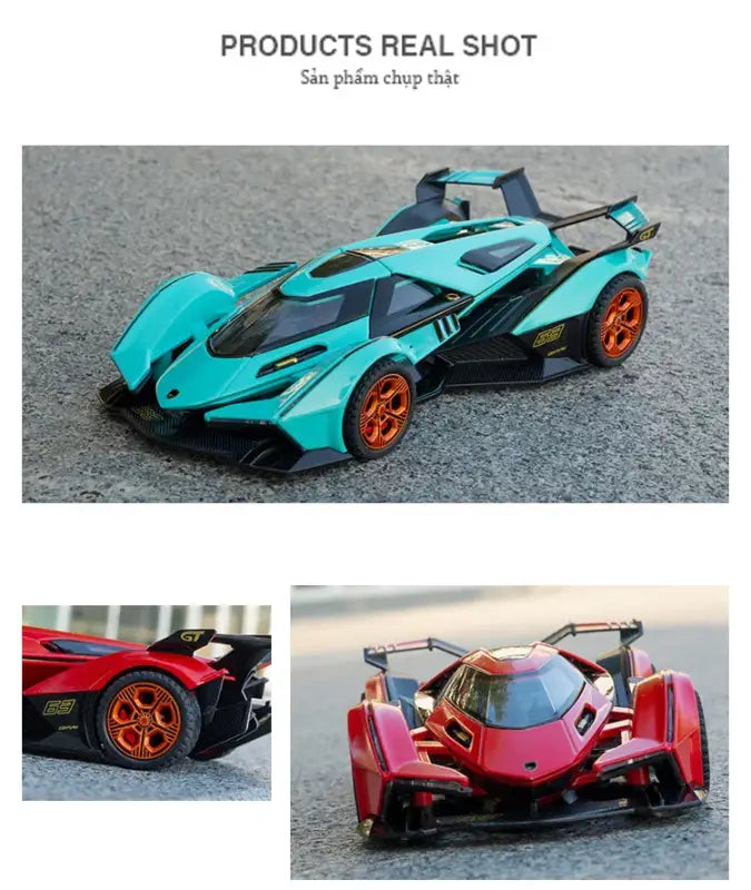 Lamborghini V12 GT 1:32 – Metalowy Model Sportowy Prezent dla Mężczyzn i Dzieci