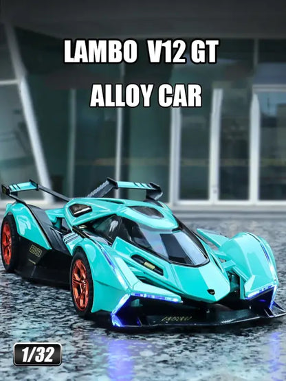 Lamborghini V12 GT 1:32 – Metalowy Model Sportowy Prezent dla Mężczyzn i Dzieci