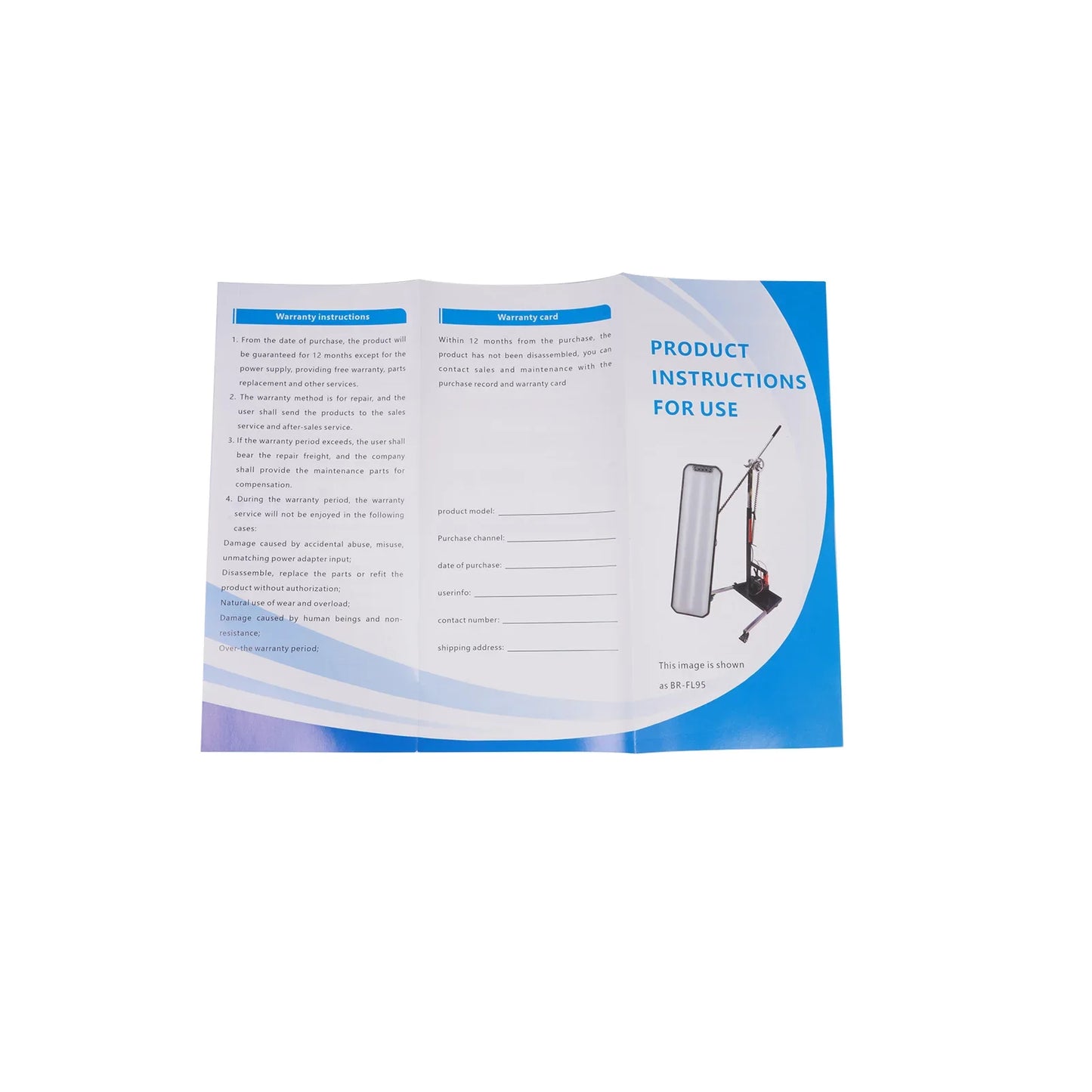 Niebiesko-biała instrukcja obsługi ap03 lampa pdr led 12v refleksyjna 95 cm z regulowanym uchwytem