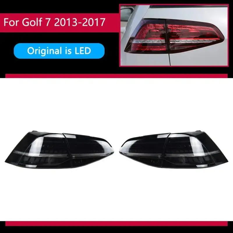 Lampy tylne dla VW Golf 7 LED 2013 - 2019 Golf 7 MK7 DRL Animacja świateł stopu - Multigenus