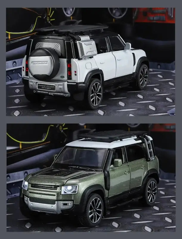 Land Rover Defender 110 1/32 Metalowy Model z Efektami Dźwiękowymi i Świetlnymi