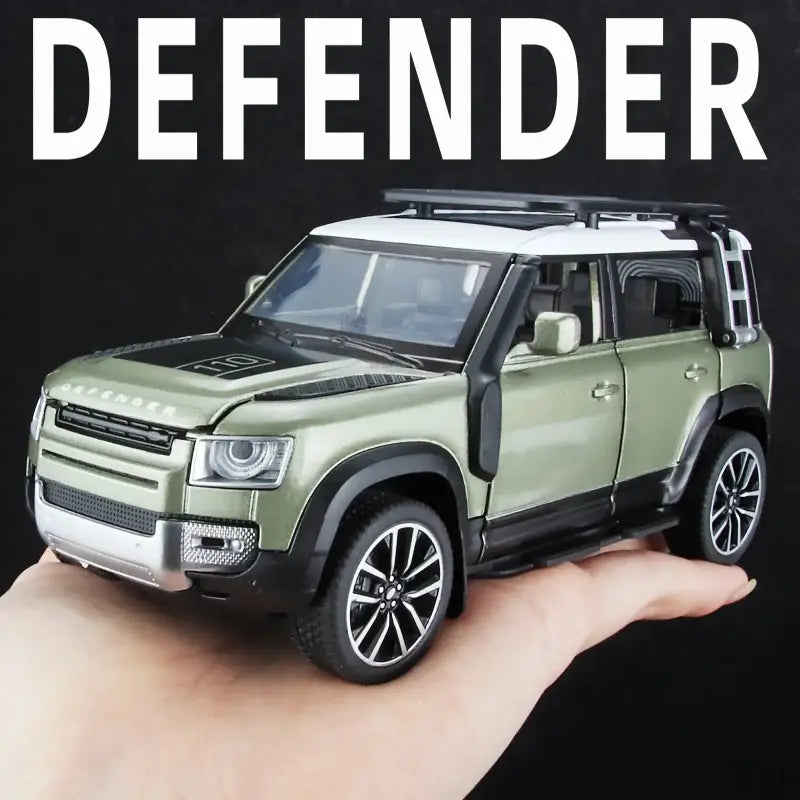 Land Rover Defender 110 1/32 Metalowy Model z Efektami Dźwiękowymi i Świetlnymi