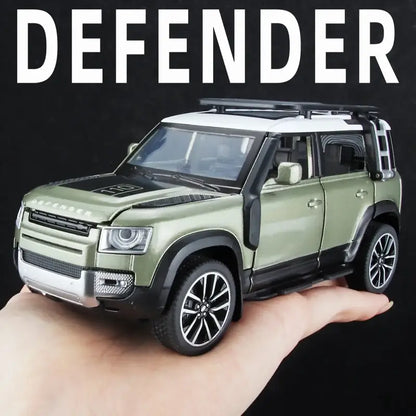 Land Rover Defender 110 1/32 Metalowy Model z Efektami Dźwiękowymi i Świetlnymi