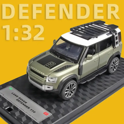 Land Rover Defender 110 1/32 Metalowy Model z Efektami Dźwiękowymi i Świetlnymi
