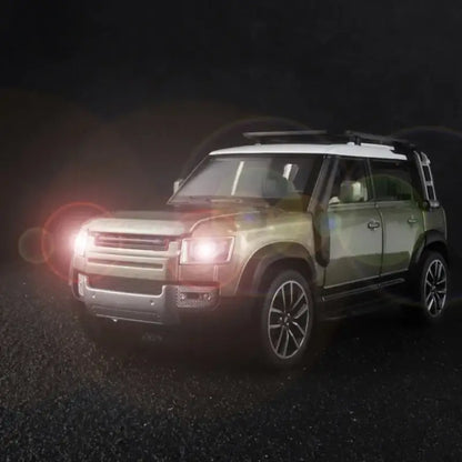 Land Rover Defender 110 1/32 Metalowy Model z Efektami Dźwiękowymi i Świetlnymi