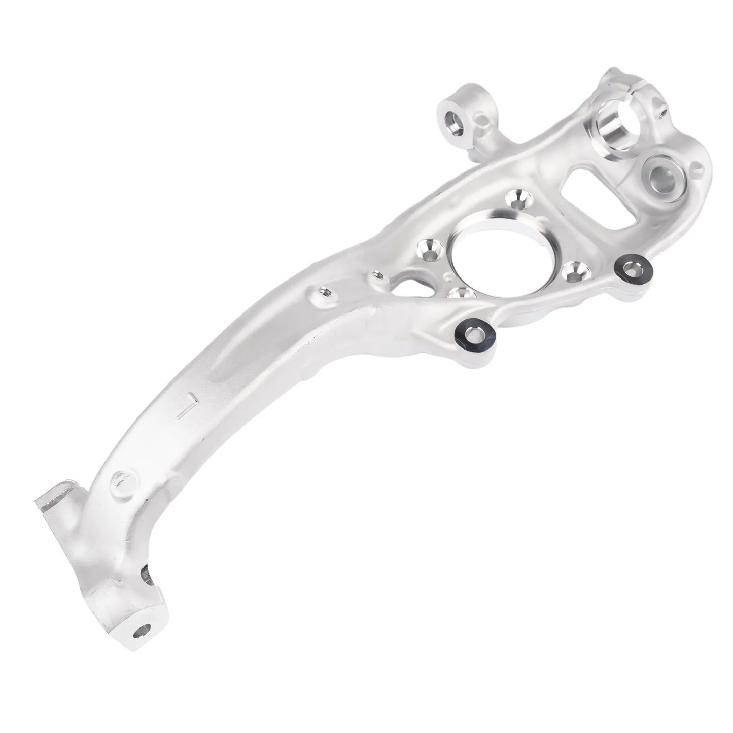 Srebrna, frezowana metalowa zwrotnica przednia ap01 80a407253c vorderachse links do audi a6 c8 a7 q5