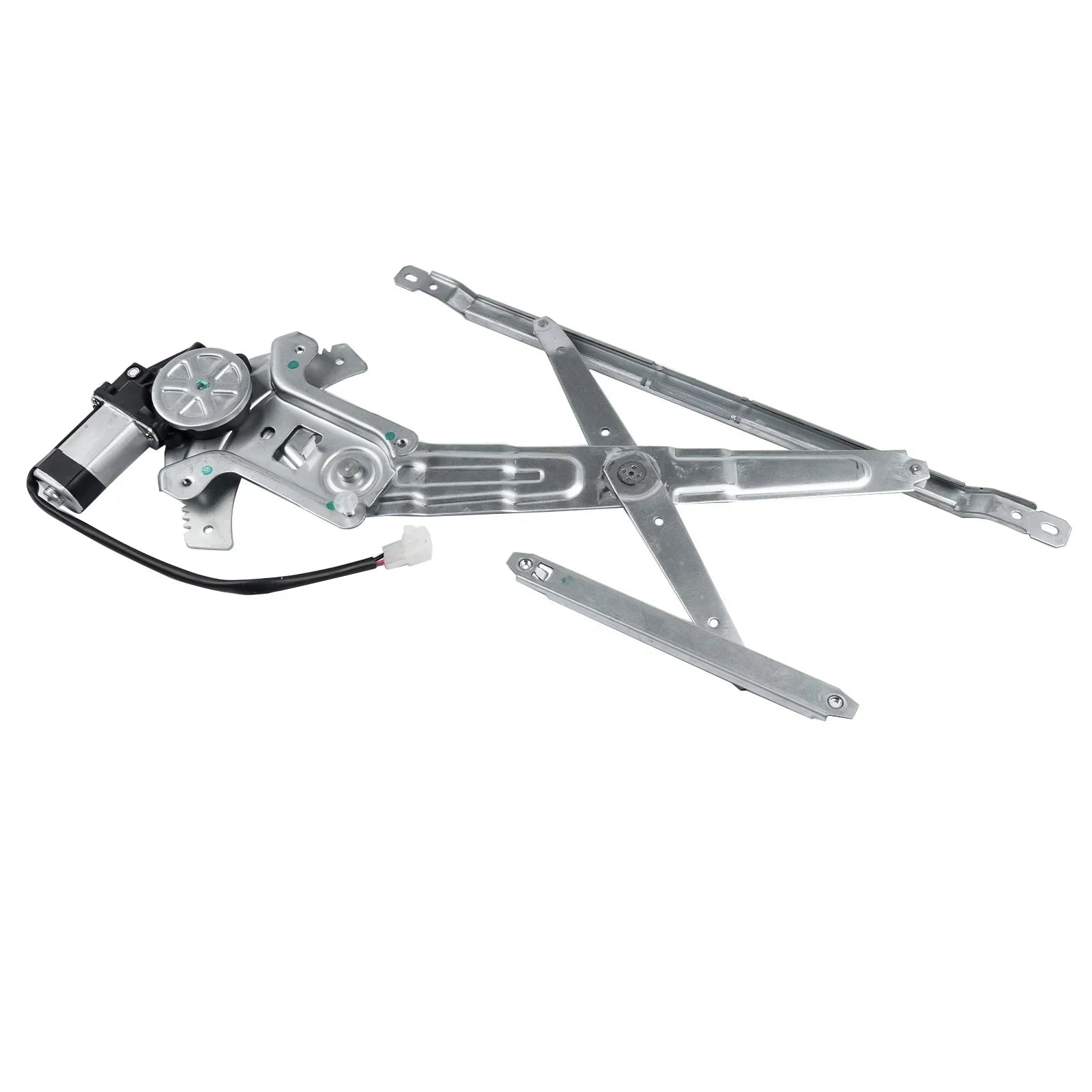 Srebrny metalowy regulator szyby przedniej z silnikiem i ramionami do ford rangera mk2 2006 2011