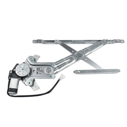 Srebrny metalowy regulator szyby przedniej lewy z silnikiem i okablowaniem do ford rangera mk2 2006 2011