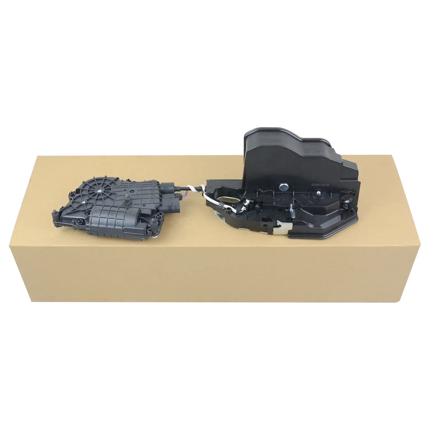 Czarny plastikowy siłownik blokady drzwi bmw e70 e71 x5 x6 2008-2014 z funkcją soft close i wbudowanym okablowaniem