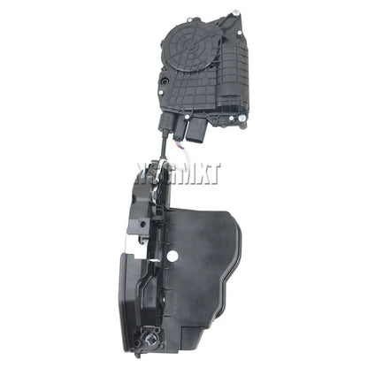 Czarny plastikowy siłownik blokady drzwi bmw e70 e71 x5 x6 2008-2014 z funkcją soft close i silnikiem