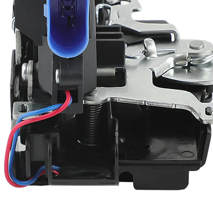 Lewy przedni zamek drzwi vw golf v, jetta i audi a3 czarny plastikowy i metalowy mechanizm zamka drzwiowego z centralnym zamkiem