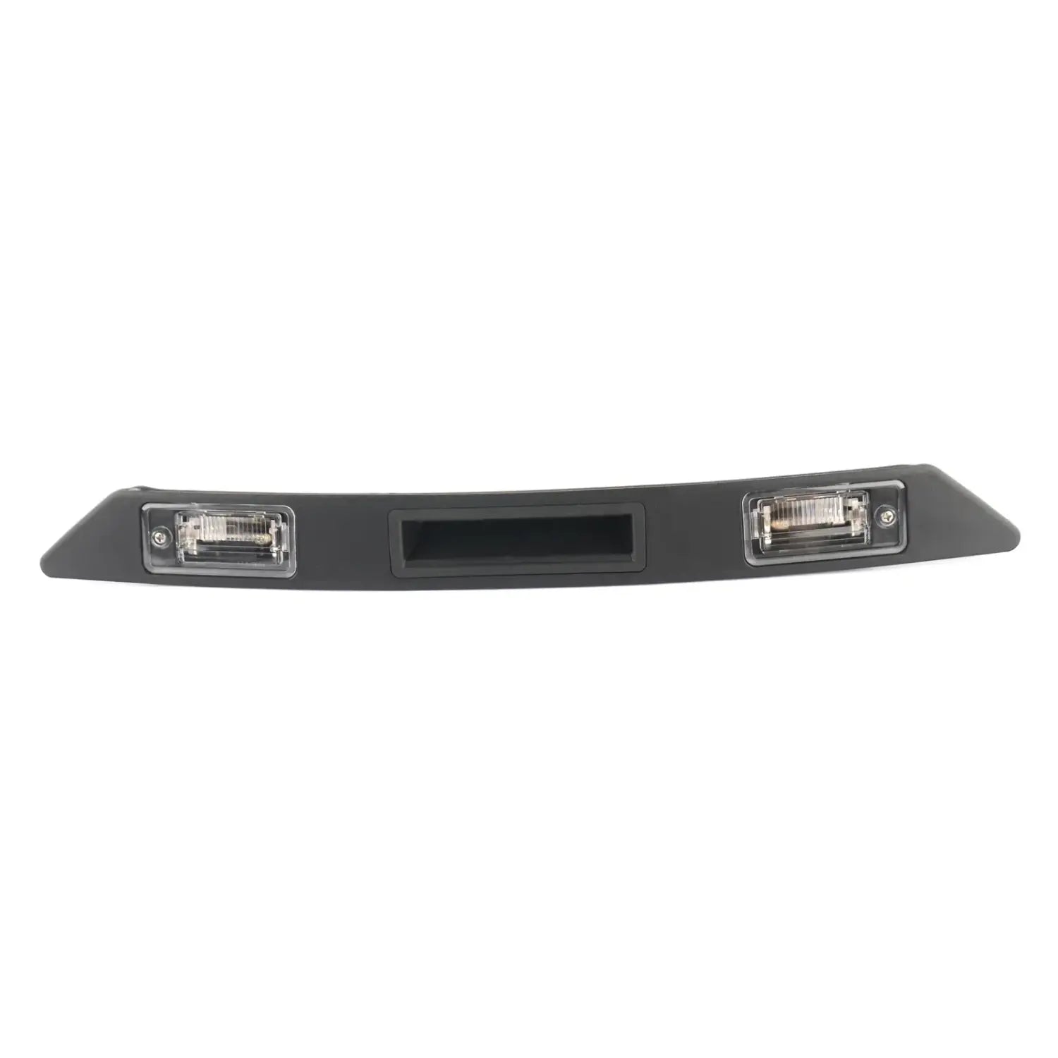 Czarny plastikowy tylny zderzak z lampami led i centralnym wgłębieniem 8p48275743fz audi 8p4