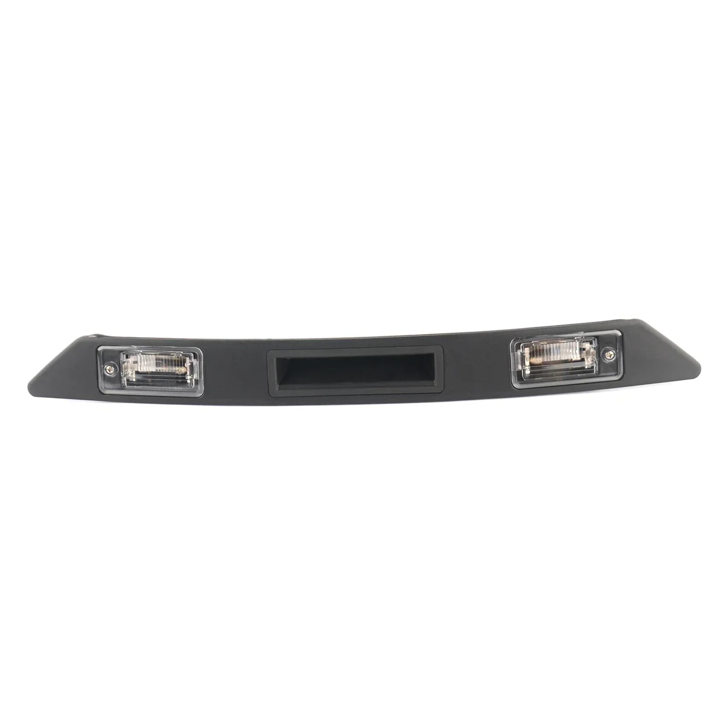 Czarny plastikowy tylny zderzak z lampami led i centralnym wgłębieniem 8p48275743fz audi 8p4