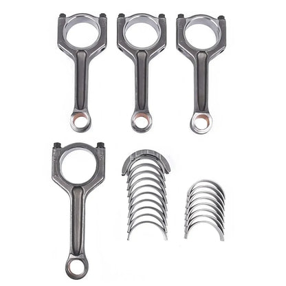 Zestaw czterech kutych aluminiowych korbowodów z pierścieniami tłokowymi do bmw n20b20a f22 f30 f32