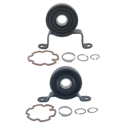 Czarne gumowe tuleje z metalowymi mocowaniami i uszczelkami do drive shaft support tdi 4motion platform chassis vw t5 4x4