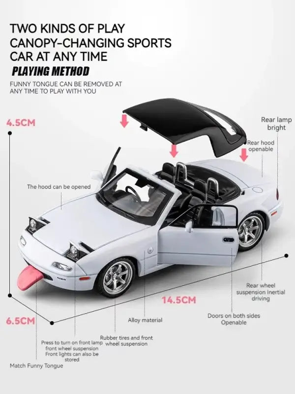 Mazda MX-5 1:32 – Metalowy Model Kolekcjonerski i Prezent