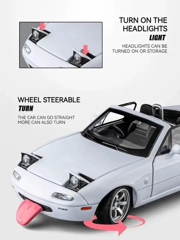 Mazda MX-5 1:32 – Metalowy Model Kolekcjonerski i Prezent