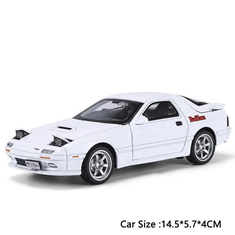 RED SUNS RX-7 FC3S 1:32 – Metalowy Model Die-Cast Prezent - A-Biały