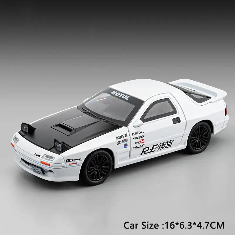 RED SUNS RX-7 FC3S 1:32 – Metalowy Model Die-Cast Prezent - B-Biały
