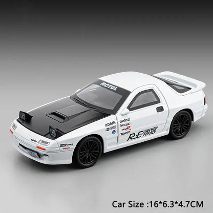RED SUNS RX-7 FC3S 1:32 – Metalowy Model Die-Cast Prezent - B-Biały