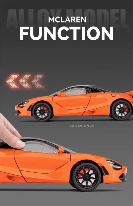 McLaren 720S 1:24 – Metalowy Model z Dźwiękiem i Światłem