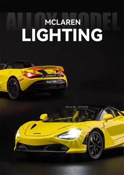 McLaren 720S 1:24 – Metalowy Model z Dźwiękiem i Światłem