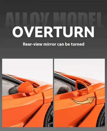 McLaren 720S 1:24 – Metalowy Model Samochodu Sportowego Amortyzowane Koła Realistyczna Replika Idealny Prezent