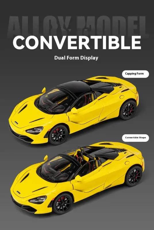 McLaren 720S 1:24 – Metalowy Model Samochodu Sportowego Amortyzowane Koła Realistyczna Replika Idealny Prezent