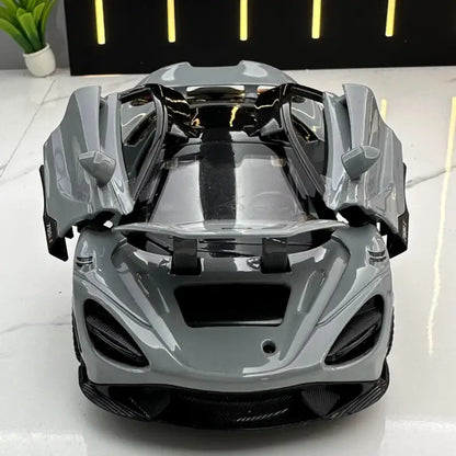 McLaren 765LT 1:32 – Model Samochodu Fast & Furious 7 z Efektami Dźwiękowymi i Świetlnymi - Czarny bez pudełka
