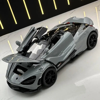McLaren 765LT 1:32 – Model Samochodu Fast & Furious 7 z Efektami Dźwiękowymi i Świetlnymi - Czarny bez pudełka