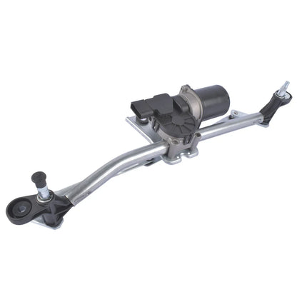 Mechanizm wycieraczki z silnikiem do lancia ypsilon 843 2003–2011 srebrny metal z czarnymi plastikowymi elementami