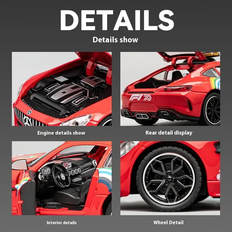 AMG F1 Safety Car 1:24 – Metalowy Model z Oświetleniem