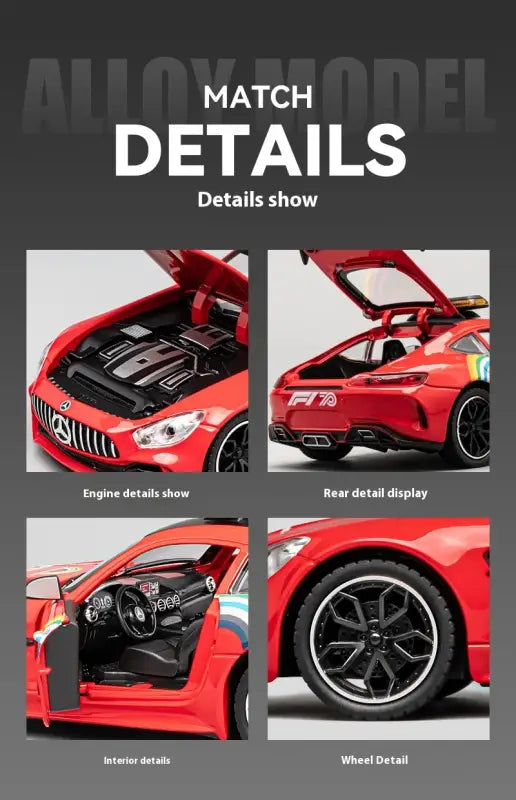AMG F1 Safety Car 1:24 – Metalowy Model z Oświetleniem