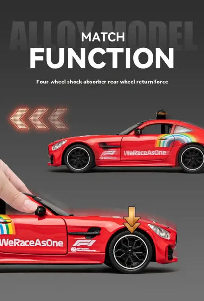 AMG F1 Safety Car 1:24 – Metalowy Model z Oświetleniem