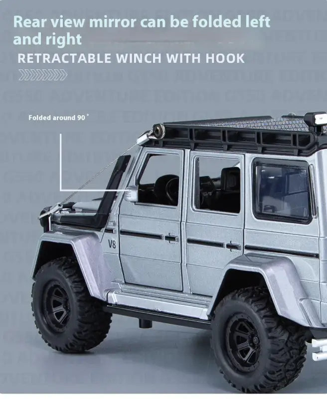 Mercedes AMG G63 1:24 Metalowy Model Samochodu z Efektami Dźwiękowymi i Świetlnymi