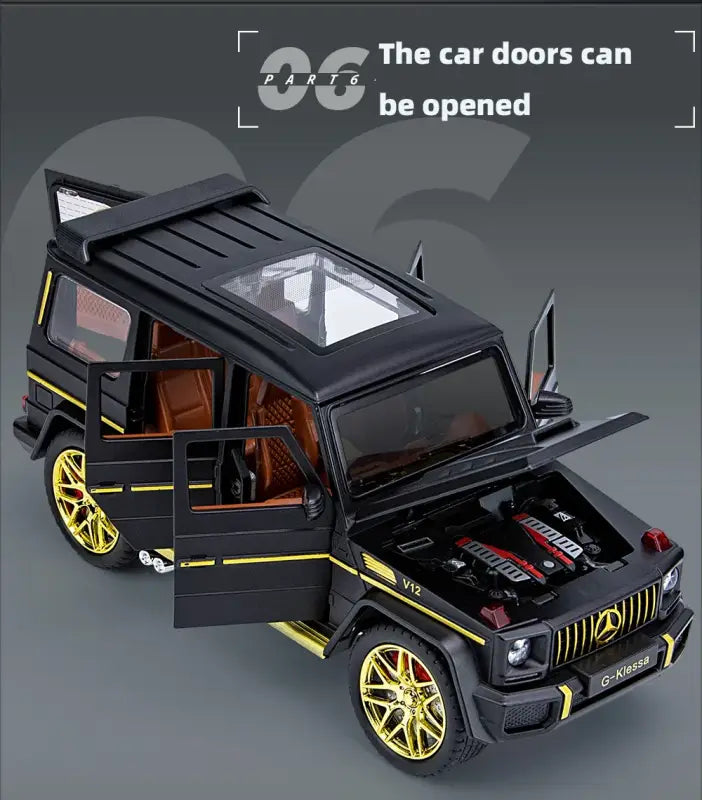 Mercedes AMG G63 1:24 Metalowy Model Samochodu z Efektami Dźwiękowymi i Świetlnymi