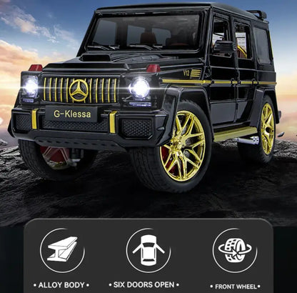 Mercedes AMG G63 1:24 Metalowy Model Samochodu z Efektami Dźwiękowymi i Świetlnymi