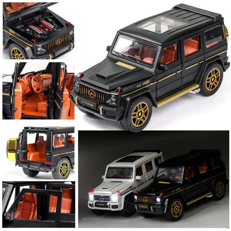 Mercedes AMG G63 1:24 Metalowy Model Samochodu z Efektami Dźwiękowymi i Świetlnymi
