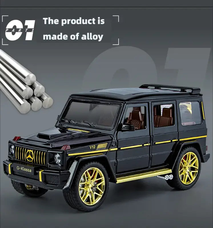 Mercedes AMG G63 1:24 Metalowy Model Samochodu z Efektami Dźwiękowymi i Świetlnymi
