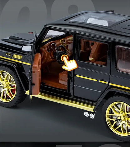 Mercedes AMG G63 1:24 Metalowy Model Samochodu z Efektami Dźwiękowymi i Świetlnymi