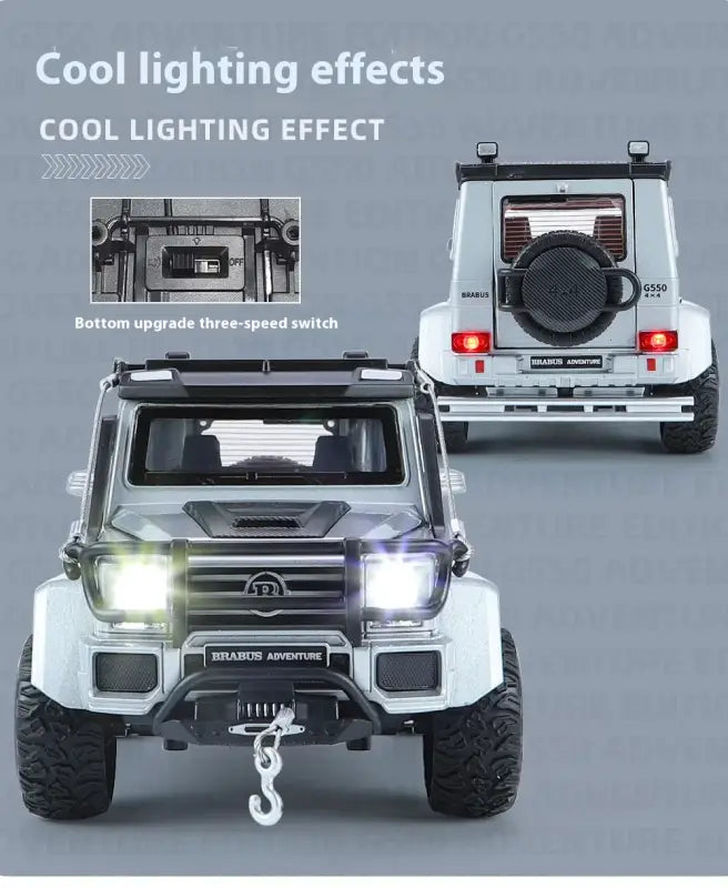 Mercedes AMG G63 1:24 Metalowy Model Samochodu z Efektami Dźwiękowymi i Świetlnymi