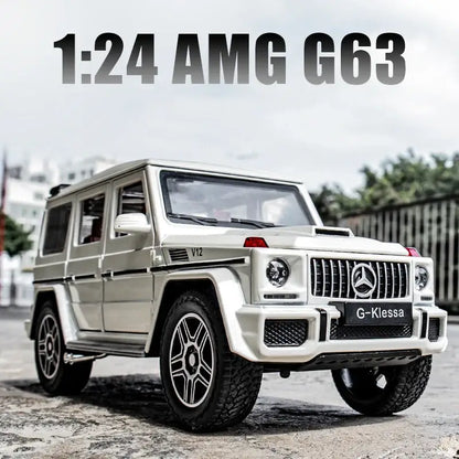 Mercedes AMG G63 1:24 Metalowy Model Samochodu z Efektami Dźwiękowymi i Świetlnymi