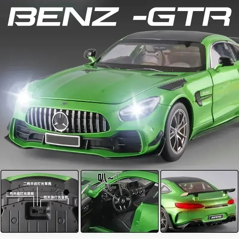 Mercedes-Benz AMG GTR 1:18 – Metalowy Model Z Dźwiękiem i Światłem
