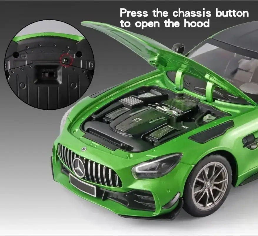 Mercedes-Benz AMG GTR 1:18 – Metalowy Model Z Dźwiękiem i Światłem